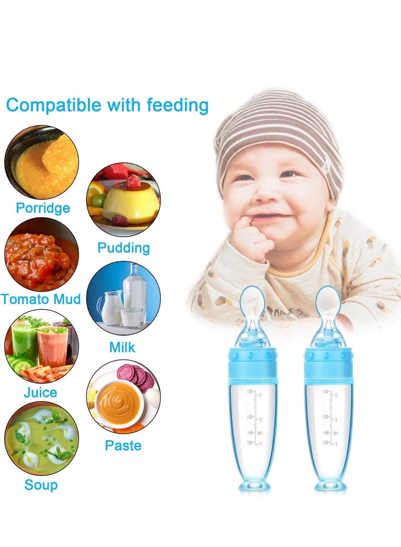 Baby Spoons 2Pcs, DDMA Baby Food Dispensing Spoon,Baby Food Feeder,Baby Food Dispensing Spoon  for Infant Dispensing and Feeding - Image 2